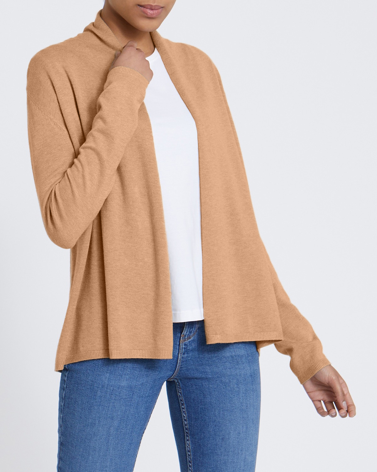 Dunnes Stores | Camel Short Edge To Edge Cardigan