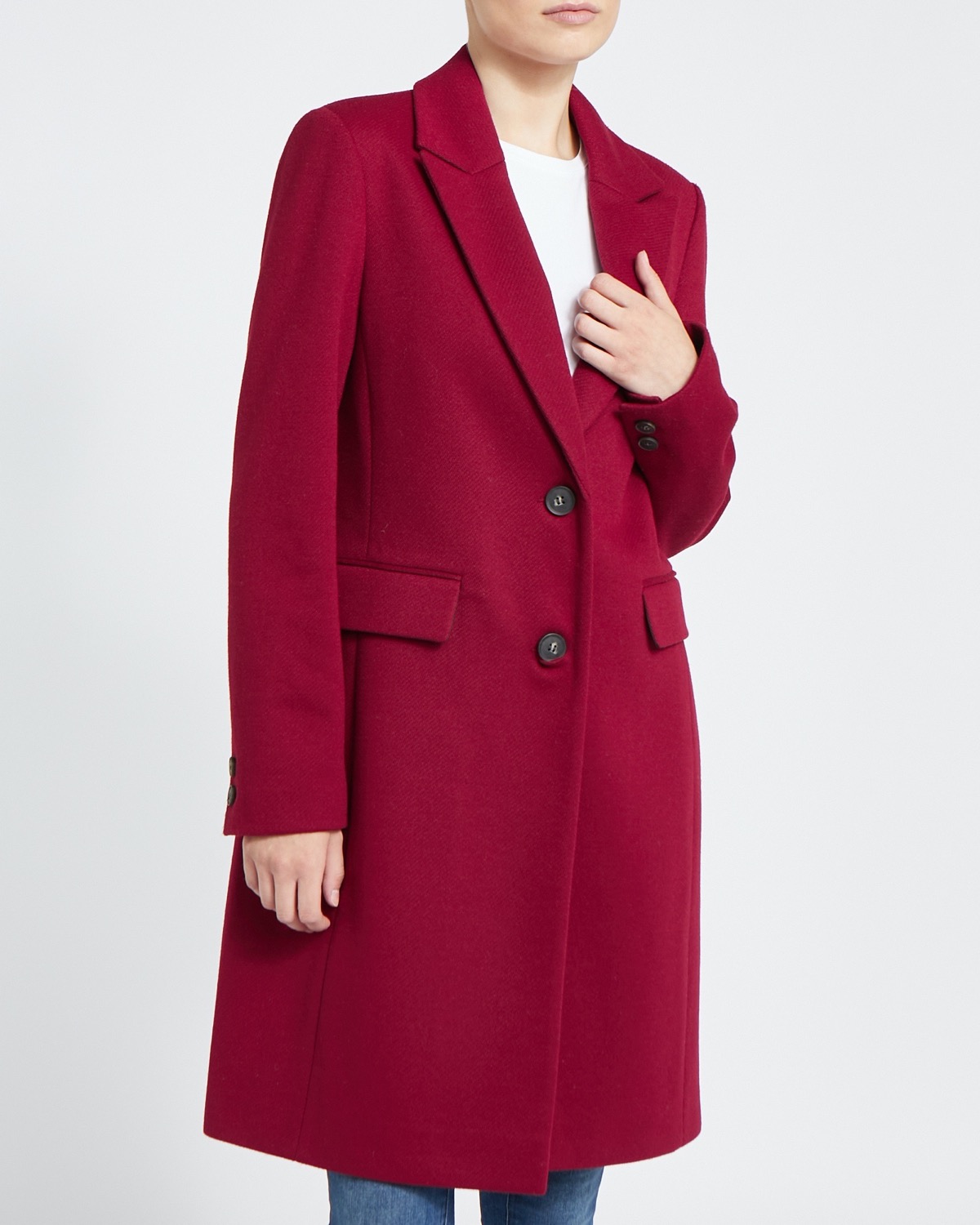 Dunnes Stores | Wine Twill Coat