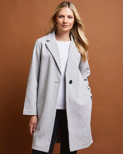 Single-Breasted Unlined Coat