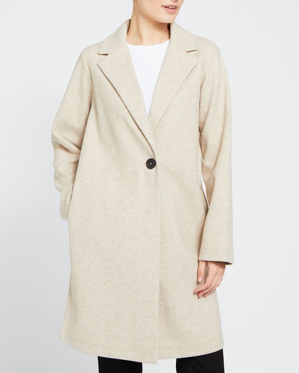 Single-Breasted Unlined Coat