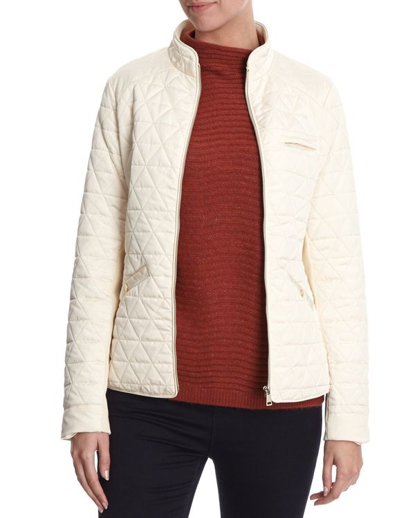 Quilted Rib Detail Jacket