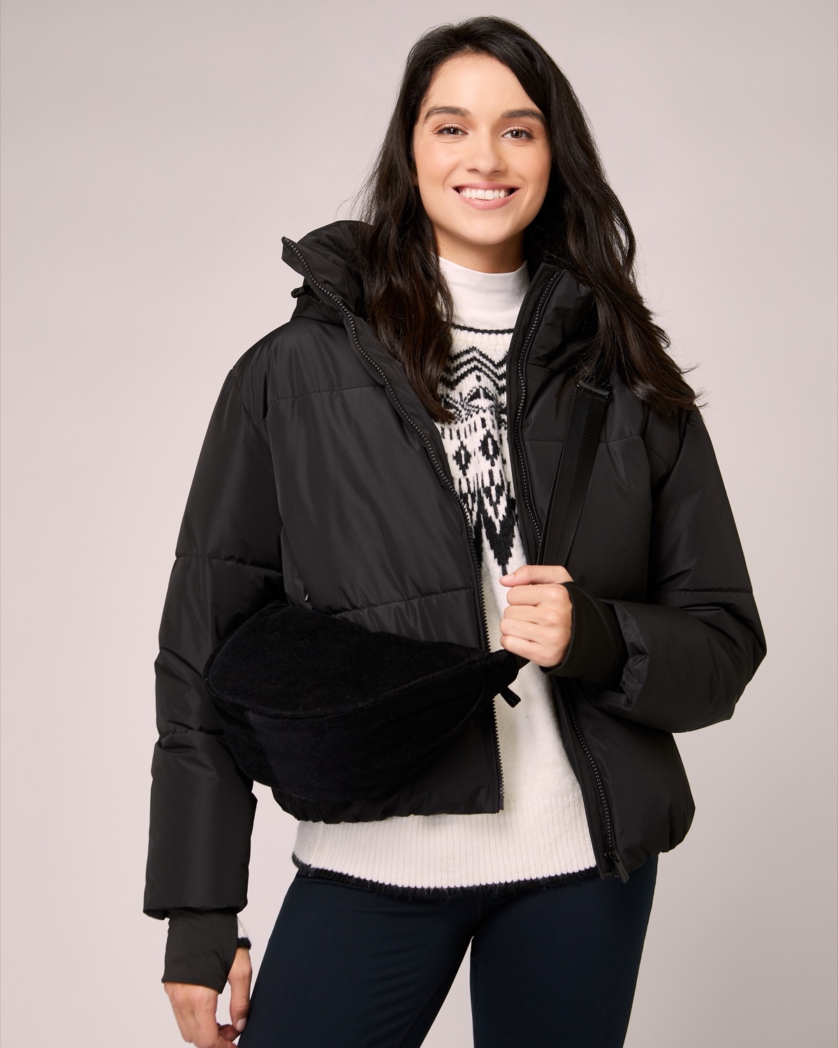 Dunnes Stores | Black Hooded Puffer Jacket