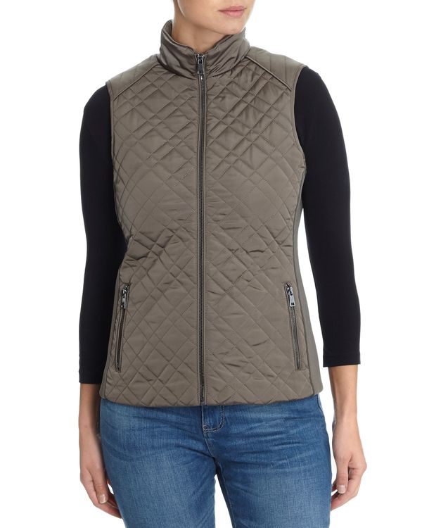 Dunnes Stores | Mocha Quilted Gilet
