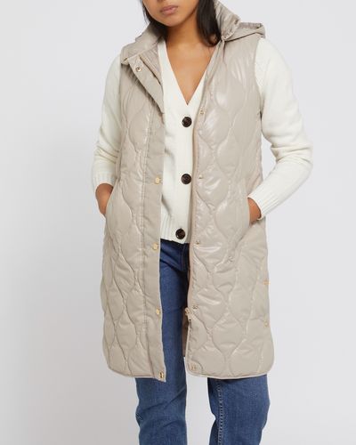 Quilted Liner Gilet With Hood