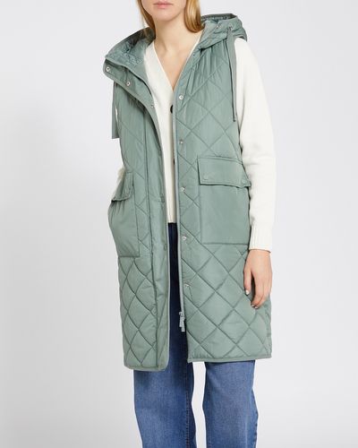 Diamond Quilted Snap Button Gilet
