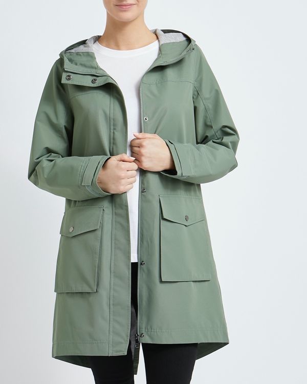 Hooded Longline Parka Raincoat