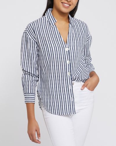 Pure Cotton Stripe Textured Shirt thumbnail