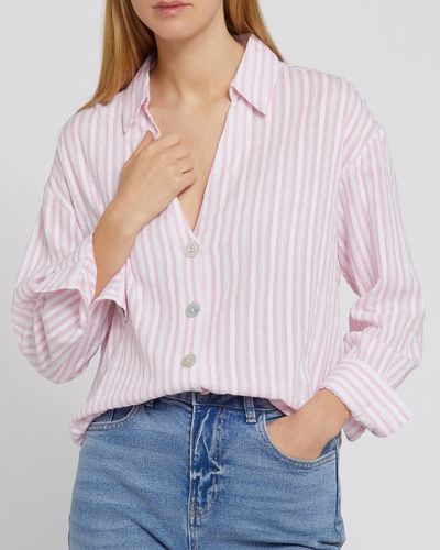 Pure Cotton Stripe Textured Shirt thumbnail