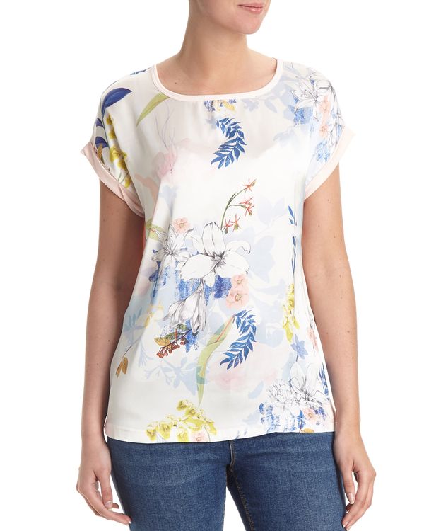 Floral Print Front Top