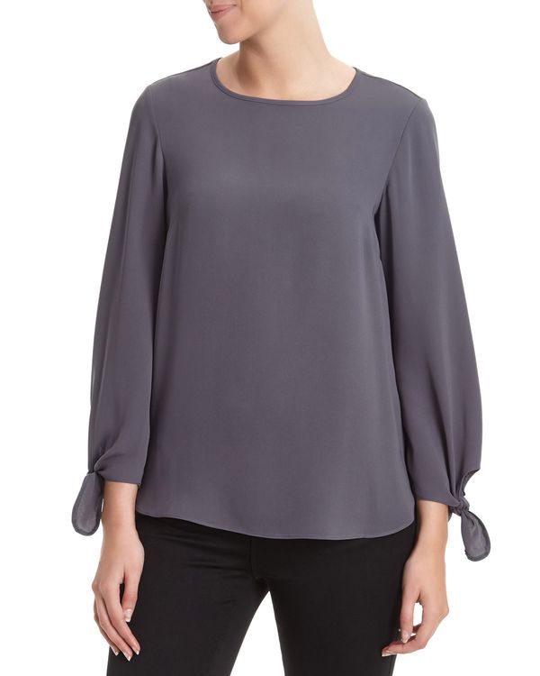 Long Sleeve Top With Tie Detail