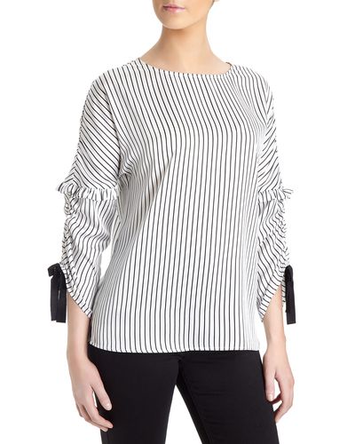Ruched Tie Sleeve Top thumbnail