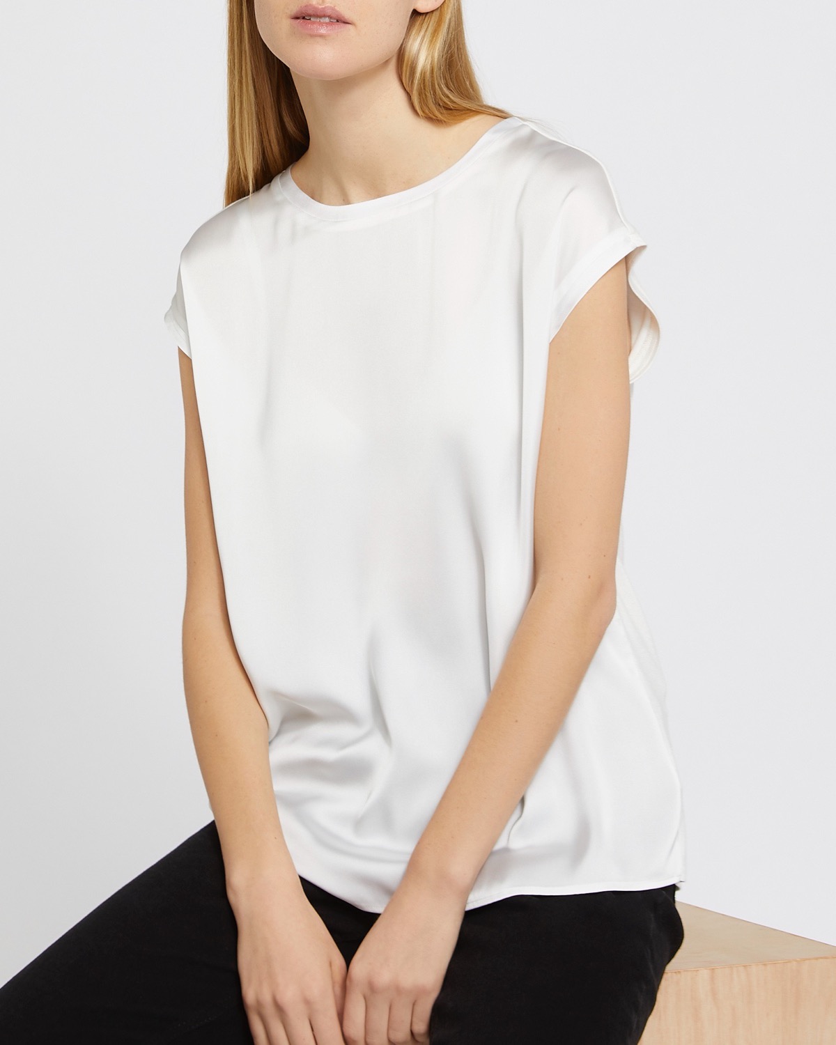 Dunnes Stores | Ivory Woven Front Top