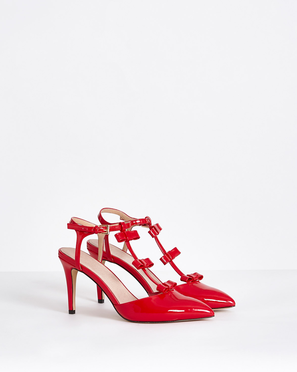 Dunnes Stores | Red Savida Bow Shoes