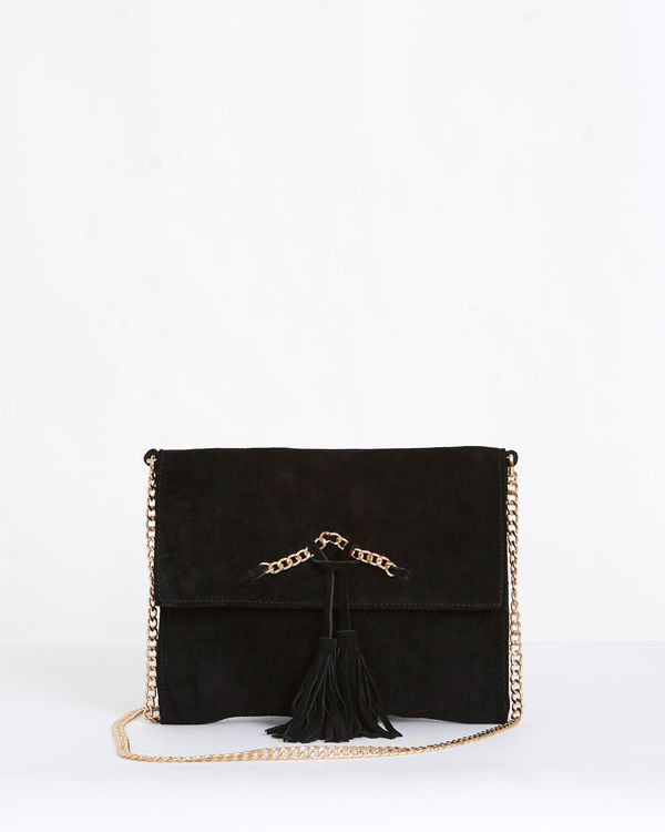 Gallery Suede Chain Bag