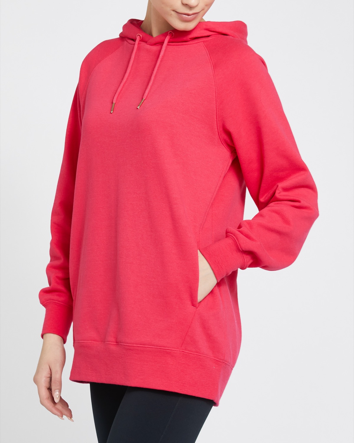 048876 LOUNGE SOFT TOUCH LONGLINE HOODIE
