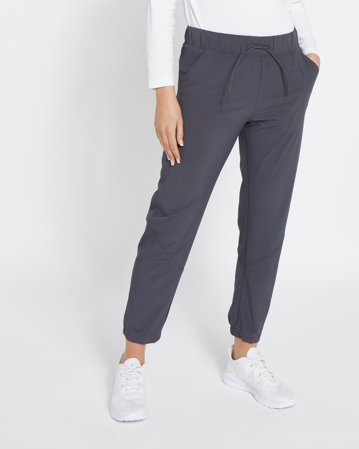 Dunnes Stores  Charcoal Woven Trousers