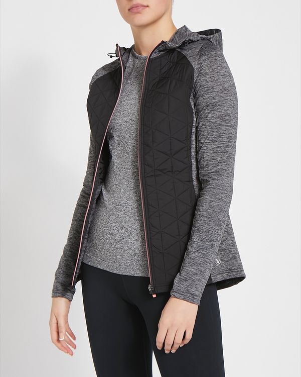 Hybrid Lightweight Hooded Zip Jacket