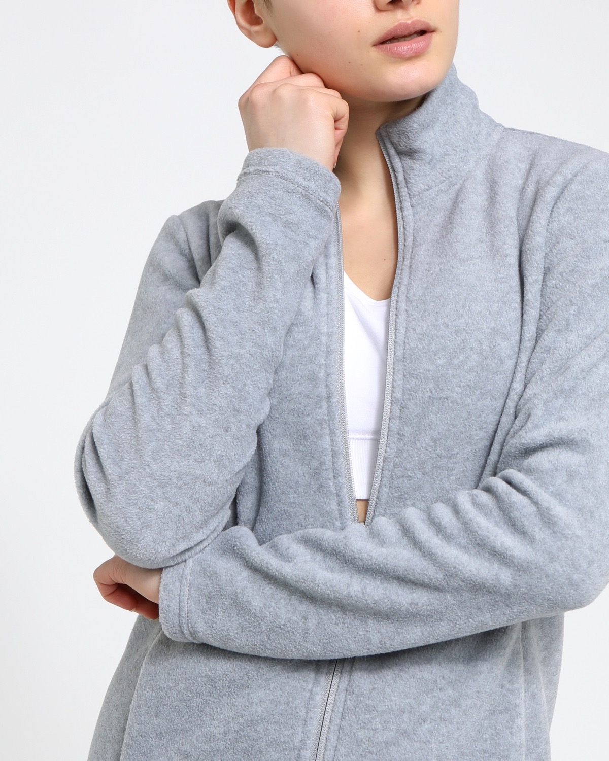 Brilliant Basics Women's Pocket Fleece Track Pants - Grey Marl - Size Small