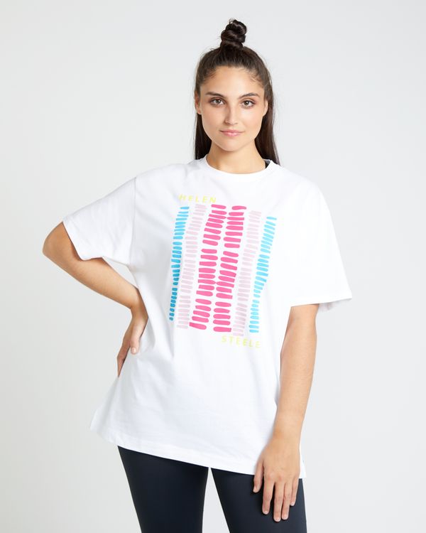 Helen Steele Stripe Placement Print T-Shirt