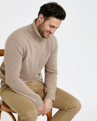 Paul Costelloe Living Camel Wool Cashmere Roll Neck (Made In Italy) thumbnail
