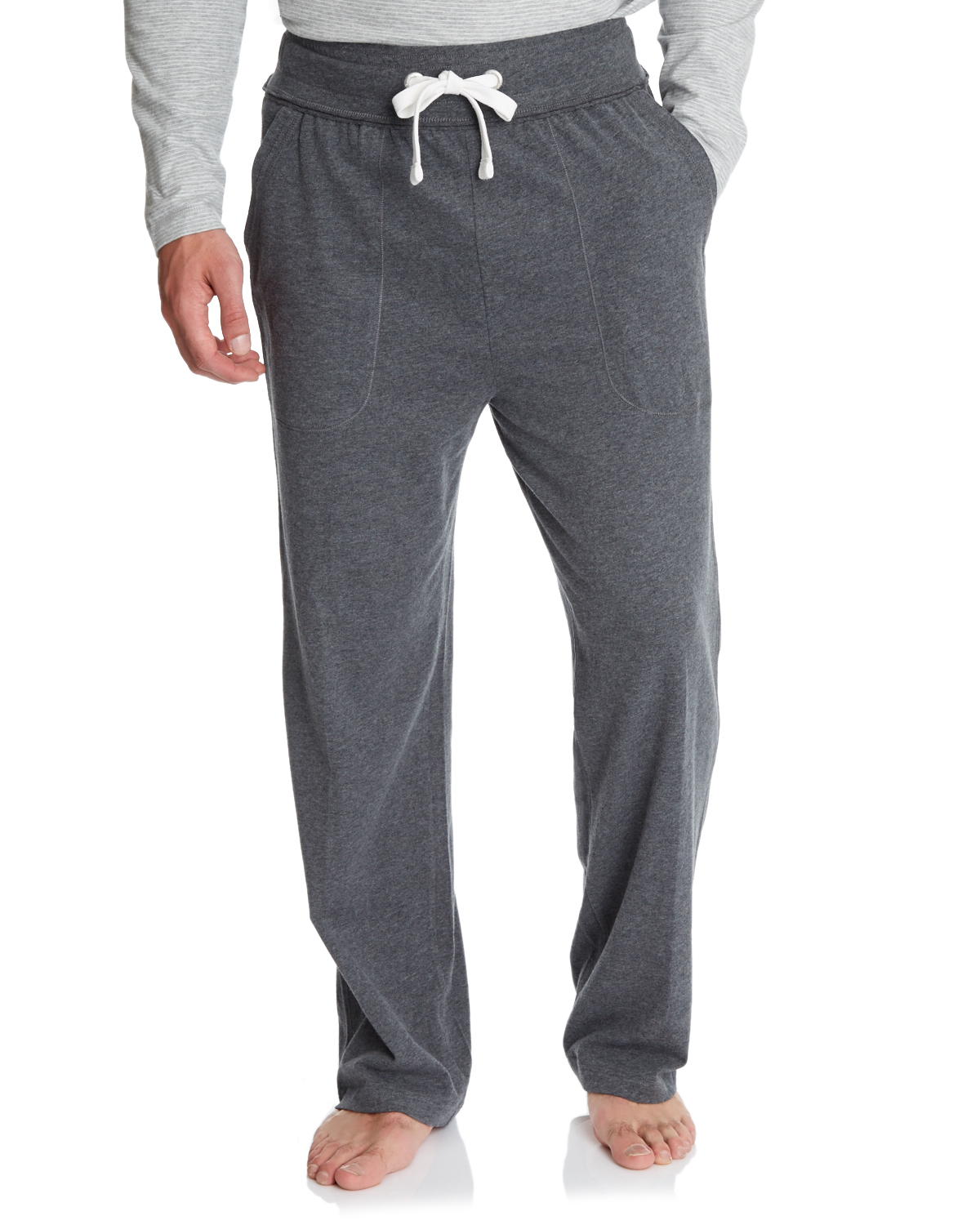 Dunnes Stores | Charcoal Paul Costelloe Living Men Peached Lounge Pants