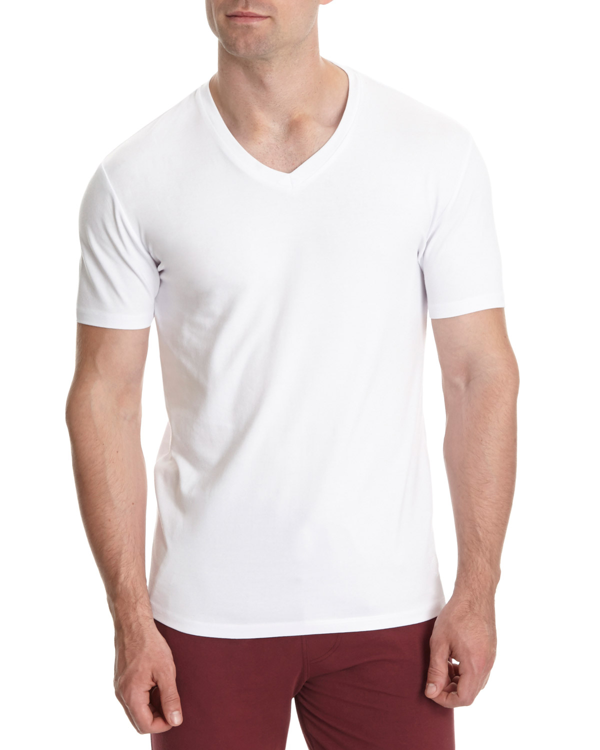 Dunnes Stores | White Paul Costelloe Living V-Neck T-Shirt