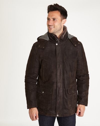 Paul Costelloe Living Crowe Leather Parka thumbnail