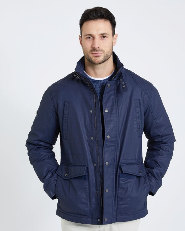 Dunnes Stores | Navy Paul Costelloe Living Carbon Waxed Jacket