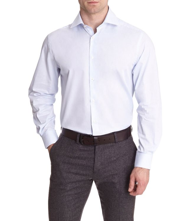 Paul Costelloe Living Long-Sleeved Striped Linen Shirt