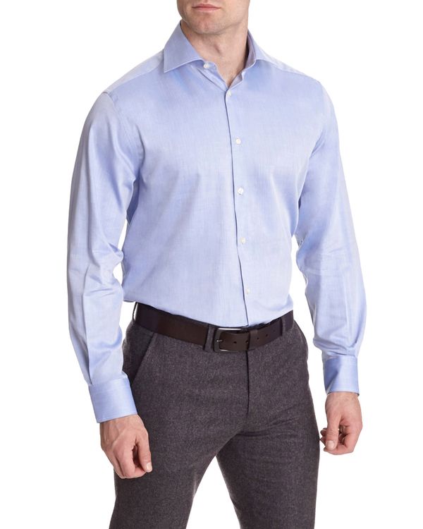 Paul Costelloe Living Long-Sleeved Linen Check Shirt