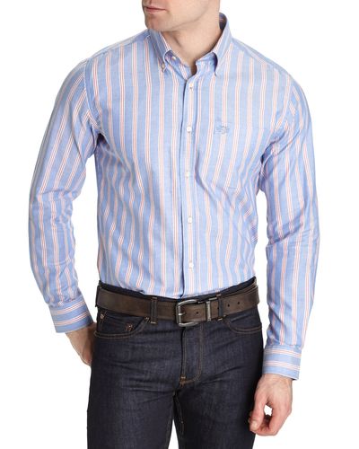 Paul Costelloe Living Slim Fit Oxford Stripe Shirt thumbnail