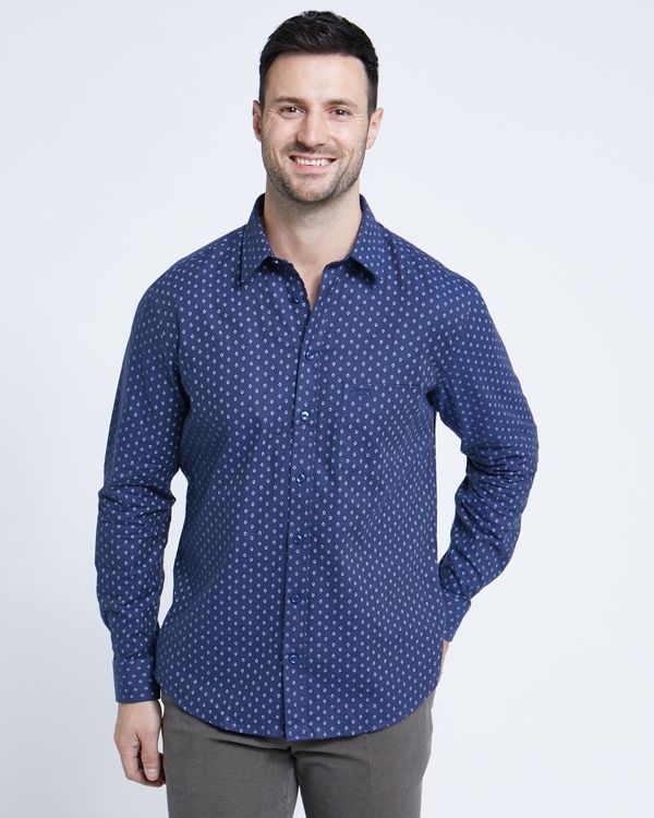 Paul Costelloe Living Regular Fit Printed Flannel Shirt