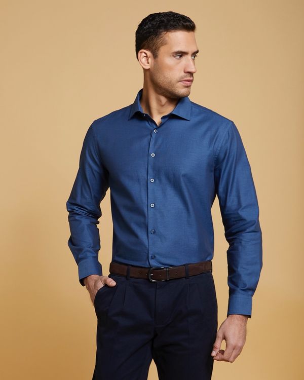 Dunnes Stores | Navy Paul Costelloe Living Dobby Shirt