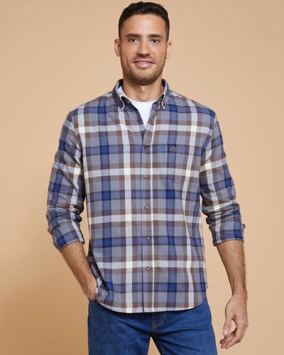 Dunnes Stores | Blue-brown Paul Costelloe Living Cotton Check Shirt