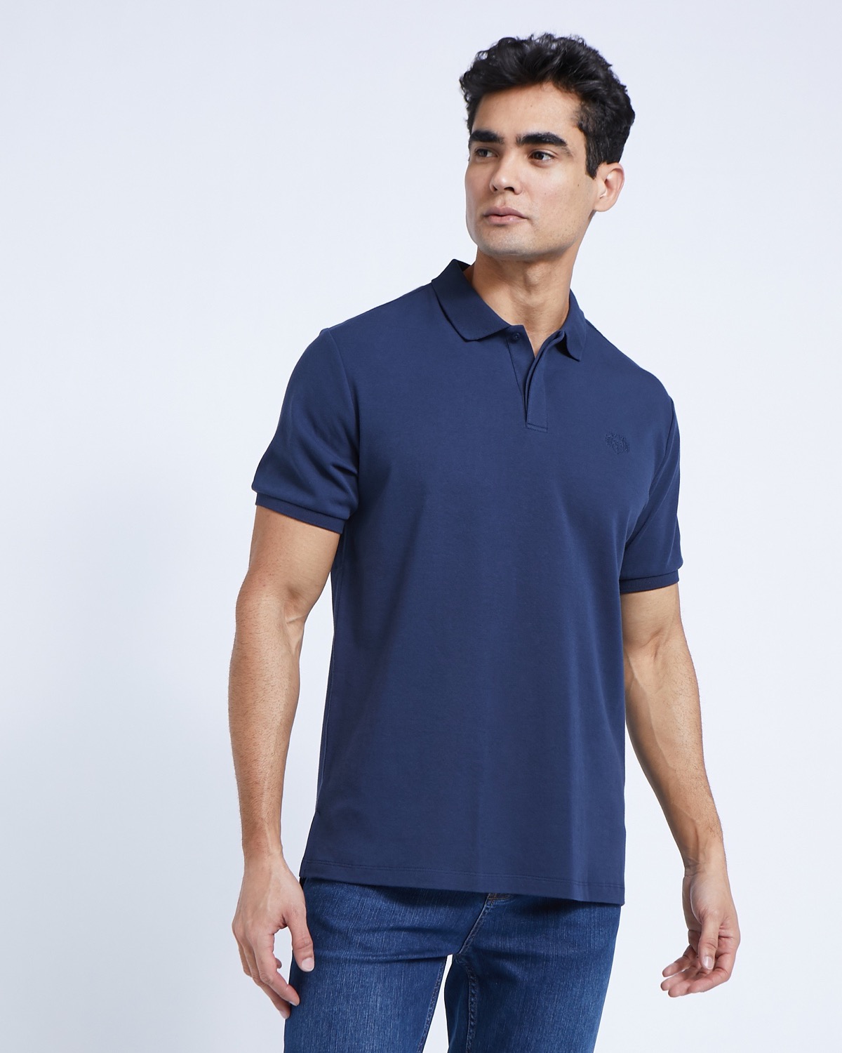 Dunnes Stores | Navy Paul Costelloe Living Navy Slim Fit Pima Polo