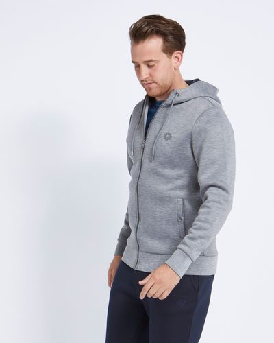 Paul Costelloe Living Grey Double Faced Zip Up Hoodie thumbnail