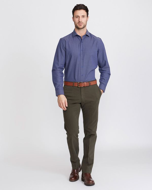 Paul Costelloe Living Garment Dyed Straight Fit Trouser