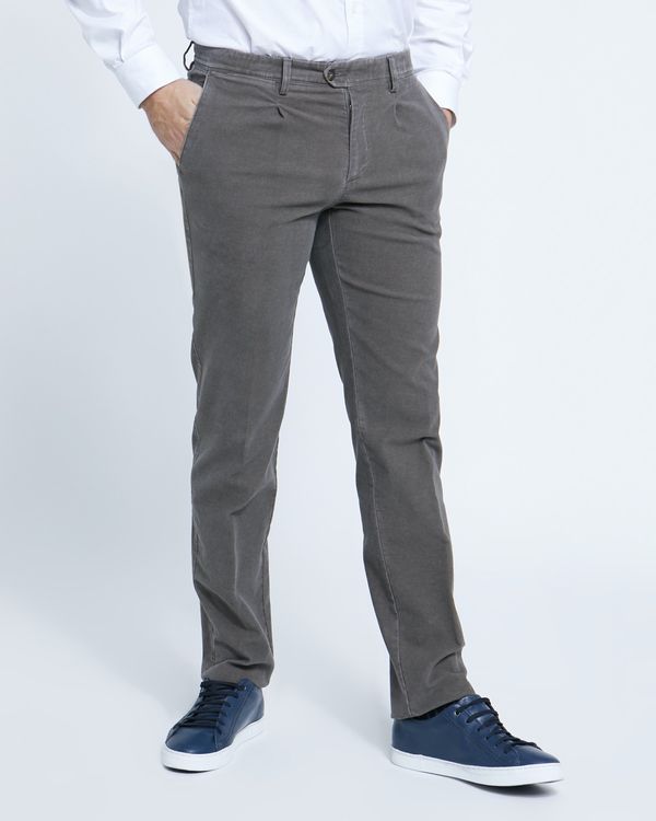 Paul Costelloe Living Straight Fit Textured Print Trousers