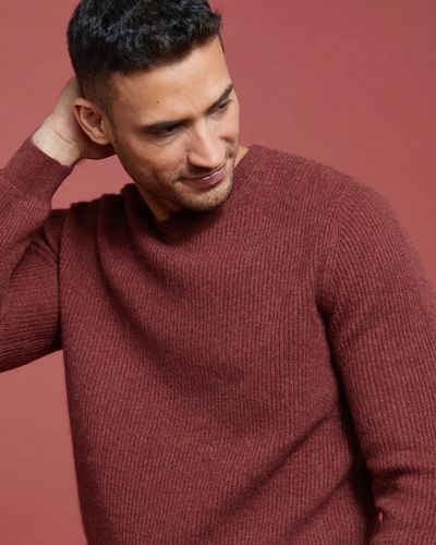 Paul Costelloe Living Cashmere Ribbed Crew Neck Jumper