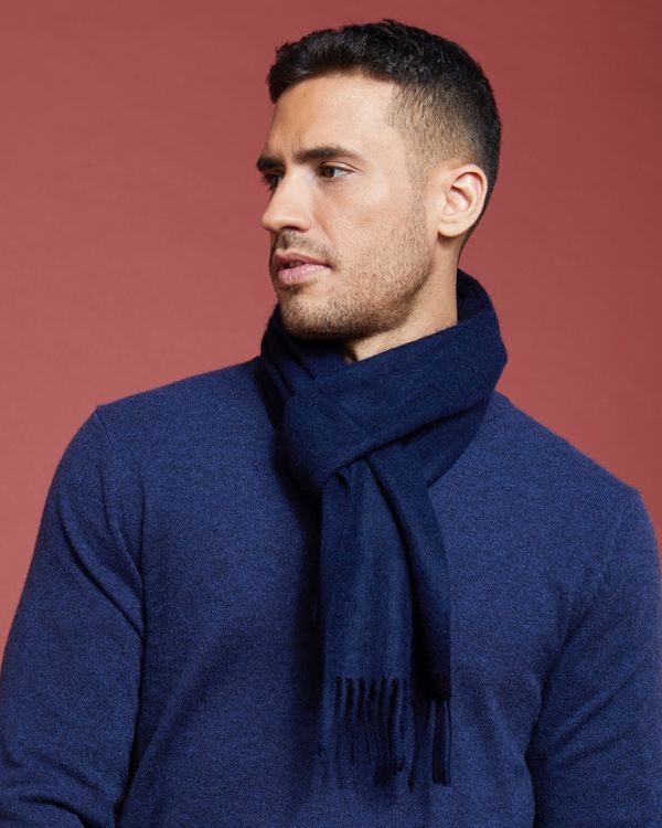 Dunnes Stores | Navy Paul Costelloe Living Cashmere Scarf