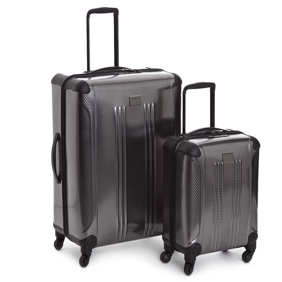 Dunnes Stores | Grey Paul Costelloe Living Hard Case Spinner Wheel Luggage