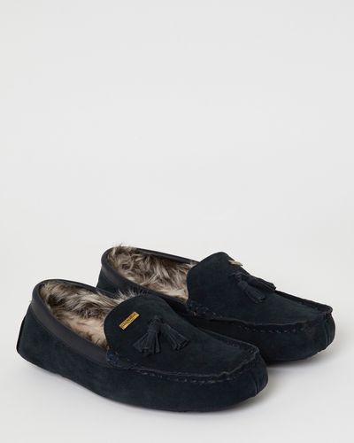 Paul Costelloe Living Boxed Suede Moccasin Slippers thumbnail