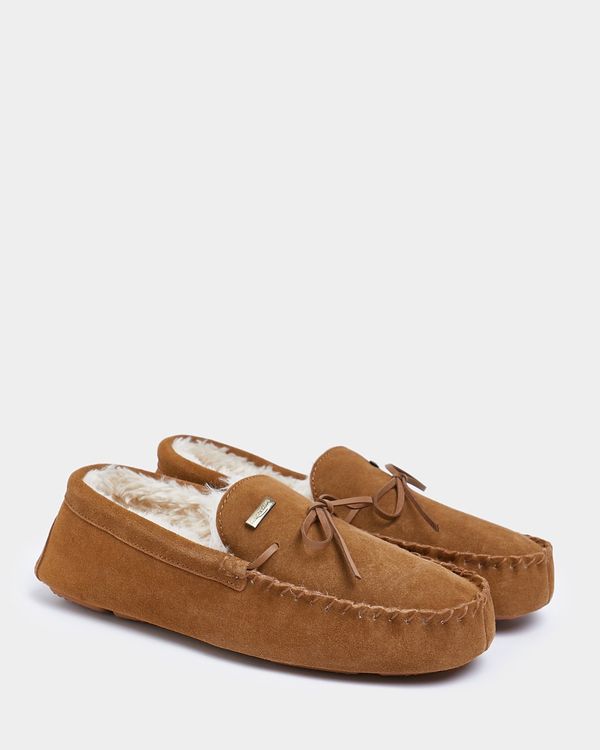 Paul Costelloe Living Boxed Suede Mocassin Slippers