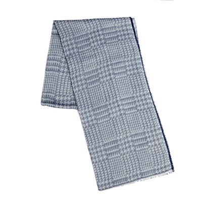 Paul Costelloe Living Woven Dogs Tooth Scarf thumbnail