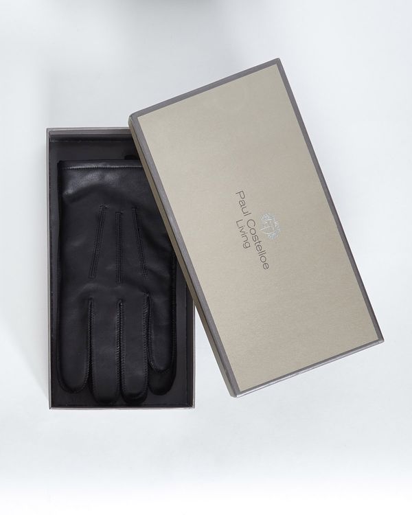 Paul Costelloe Living Black Boxed Leather Glove